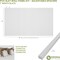 Ekena Millwork 48H x 3/4T Adjustable PVC Slat Wall Panel Kit w/ 1W Slats, Unfinished contains 42 Slats SWP84X48X0750UN - alternate 4
